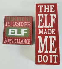 This Home Is Under Elf Surveillance Christmas Elf made me do it Decorations 