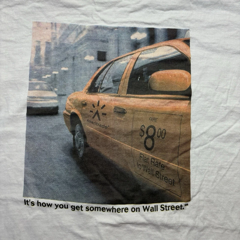 Camisa de Colección Años 90 Ameritrade Wall Street Stock Market Trading Nueva York Talla 2XL Foto 2 de 4