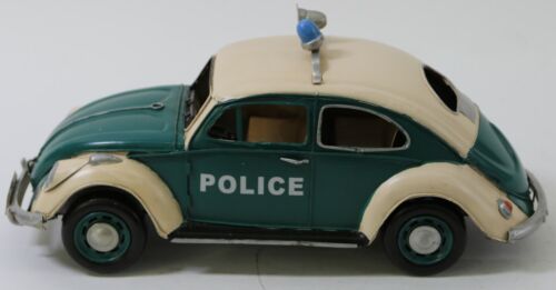 Jayland 13" Decorative Beetle Police Car 1:12 Scale (Green/Beige) Hand Made DEAL - Picture 2 of 5