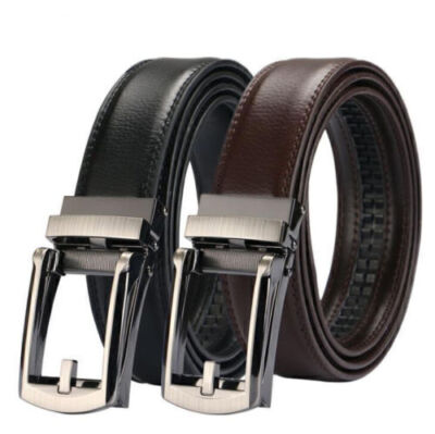 Men Fashion PU Leather Automatic Auto Lock Comfort Click Belt 28??-48??