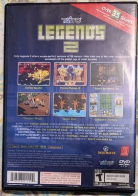 Sony Playstation 2 Taito Legends 2 Empire Comes Complete