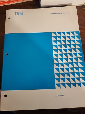 Vintage IBM Data Processing Glossary, 6th Edition, October 1977