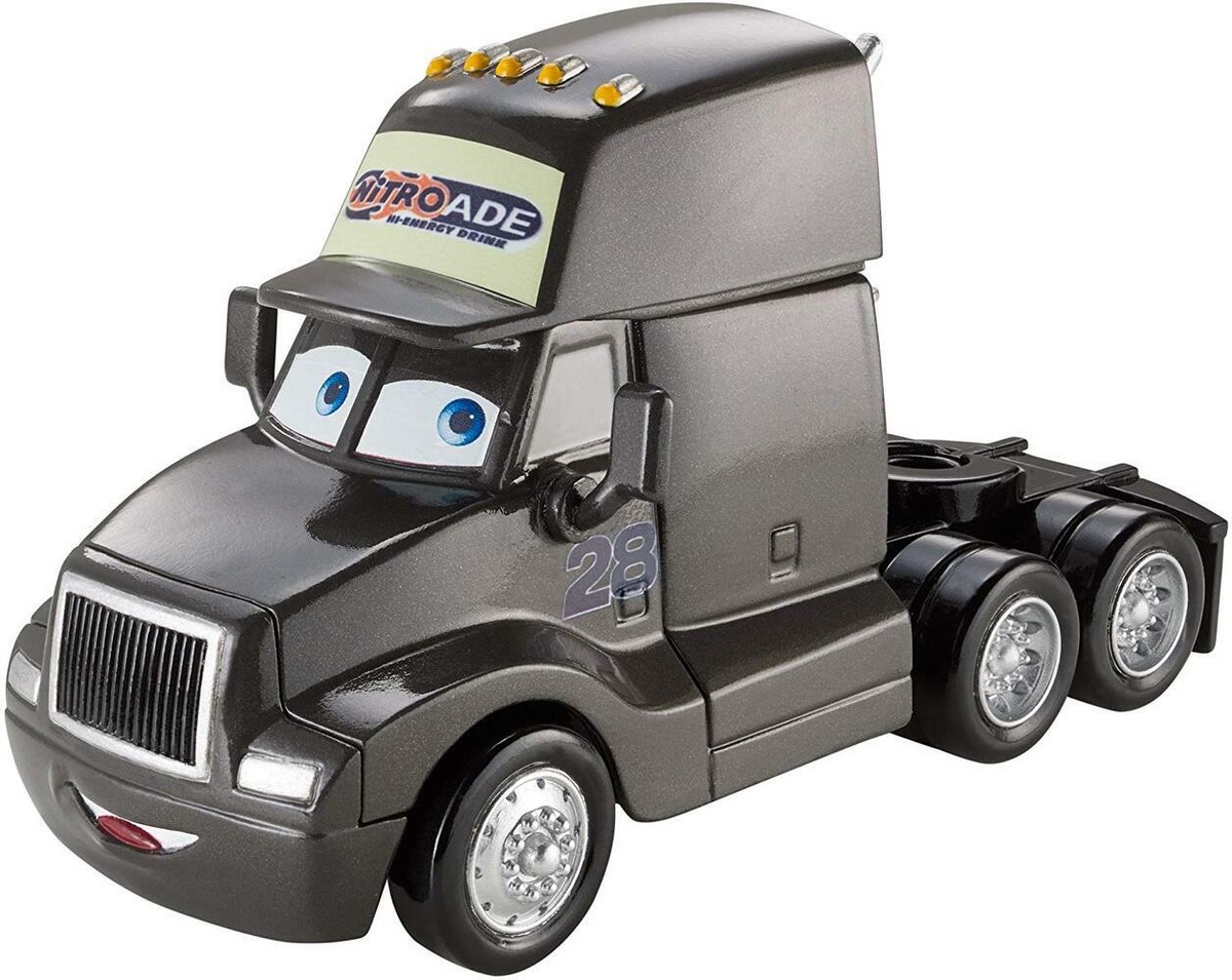 Disney Cars Deluxe Pit Crew Eric Roadales Nitroade Semi Tractor | eBay