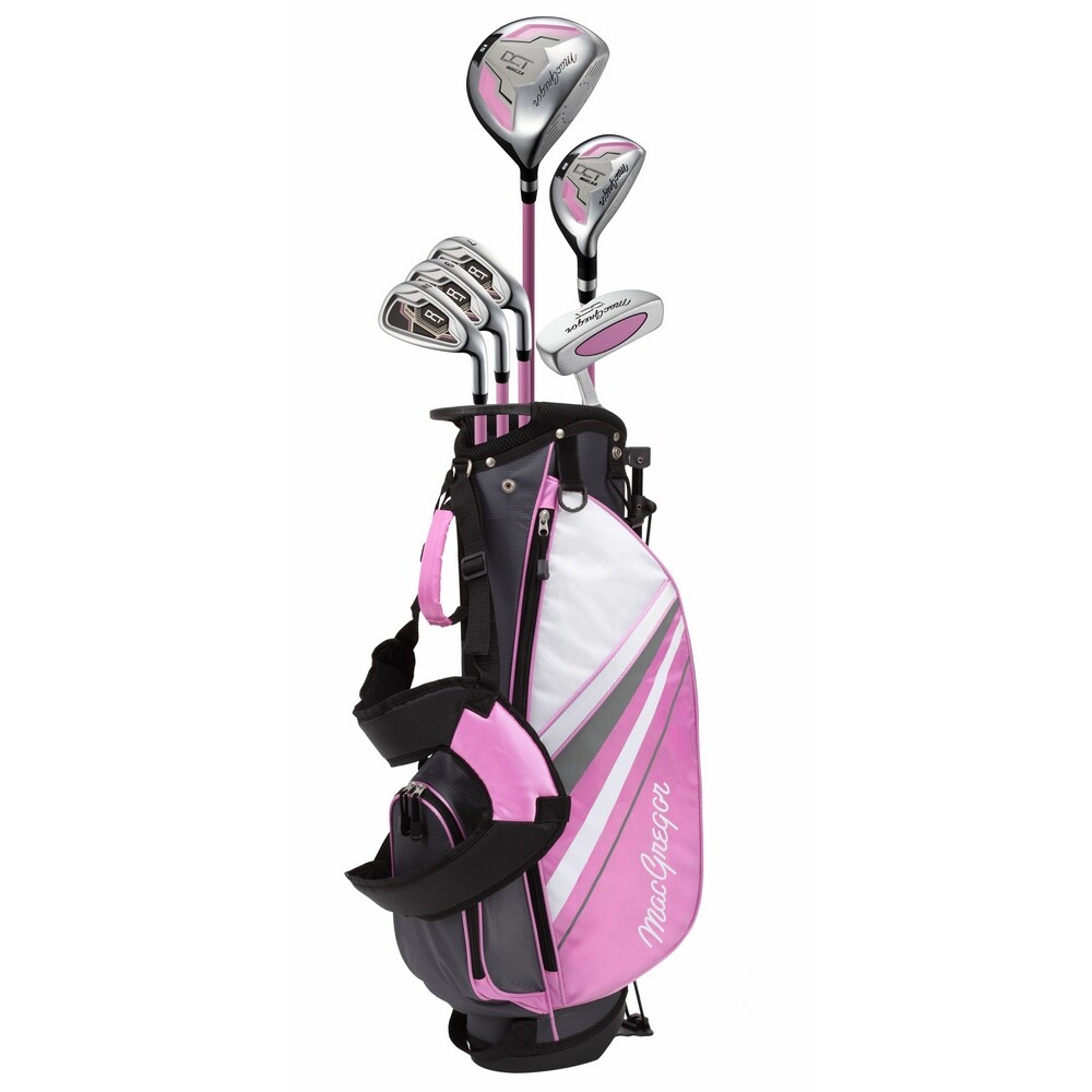 Dct Junior Girl Golf Clubs Set With Bag, Left Hand Ages 9-12