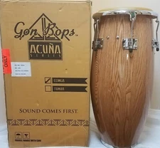 Gon Bops Alex Acuna Series Natural Conga 11.5" Hand Drum NEW | Authorized Dealer