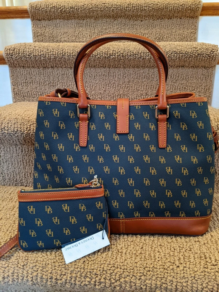 Dooney and bourke shop navy blue satchel