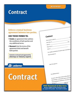 Adams Contract Business Forms, LF601, Lot Of 3