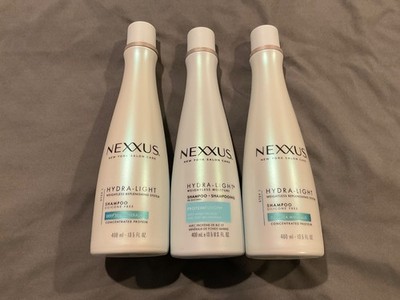 3 New Nexxus Hydra Light Silicone Free Shampoo 13.5 Fl Oz Deep Sea Mineral