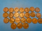1924 D key date lincoln penny lot of 24 coins circulated mostly VG to F