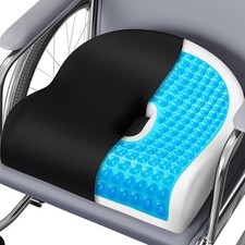 Seat Cushion Office Chair for Back Tailbone Sciatica Pain Black
