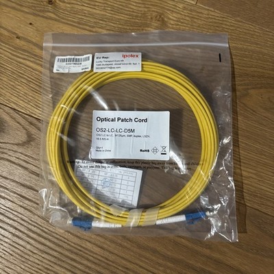 Glasfaser Singlemode LC-LC 9/125 gelb ipolex
