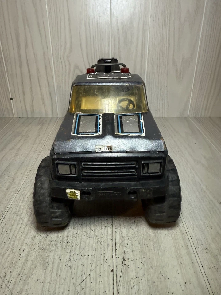 Caminhão de reboque vintage 1970 Tonka 24 horas cinza metálico metal - 11062 - - Imagem 2 de 4