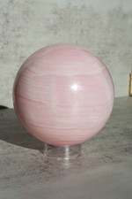 Mangano Calcit Kugel (UV-Reaktiv) XL Rosa Pink Sphere Mineral ⌀ 11,5 cm 2,2 Kg