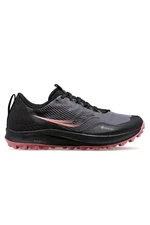 Women's Saucony Peregrine 12 GTX, Charcoal/Shell, 7.5 B Medium US