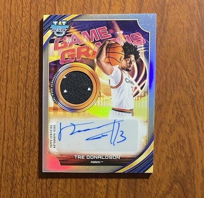 2025-26 Bowman s Best U Tre Donaldson Game Graphs Refractor Patch Auto