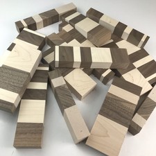 Wooden Pieces Maple And Walnut Dried Hardwood For Arts And Crafts Lumber Lot 157