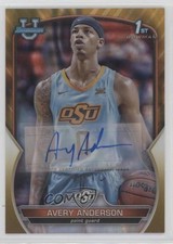 2022 Bowman U Chrome Prospect Gold Lava Refractor 46/50 Avery Anderson Auto 2y0