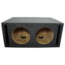Car Audio Dual 8" SPL Bass Subwoofer Labyrinth Vent Sub Box Stereo Enclosure