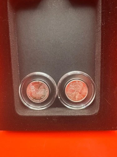 (2)   1/10 Oz Silver Round - Walking Liberty .999 Fine In capsule