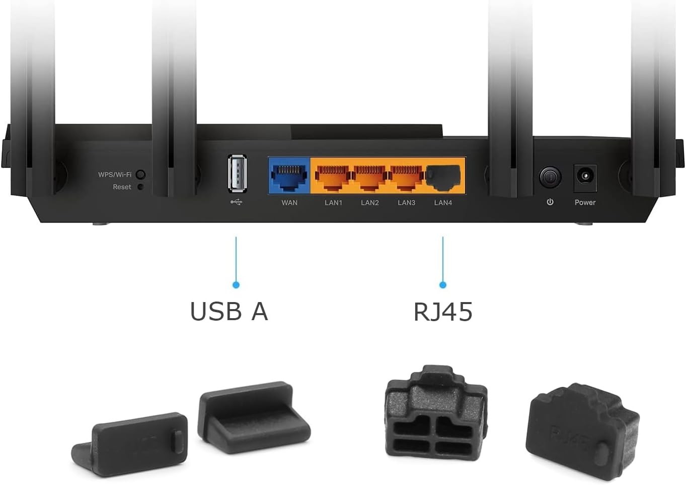 USB Port Cover Silicone USB Port Protection Caps Dust Plug for USB C, 3.5mm H...