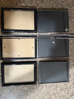 Lot Of 6 4x6 Picture Photo Frames Used In Great Shape