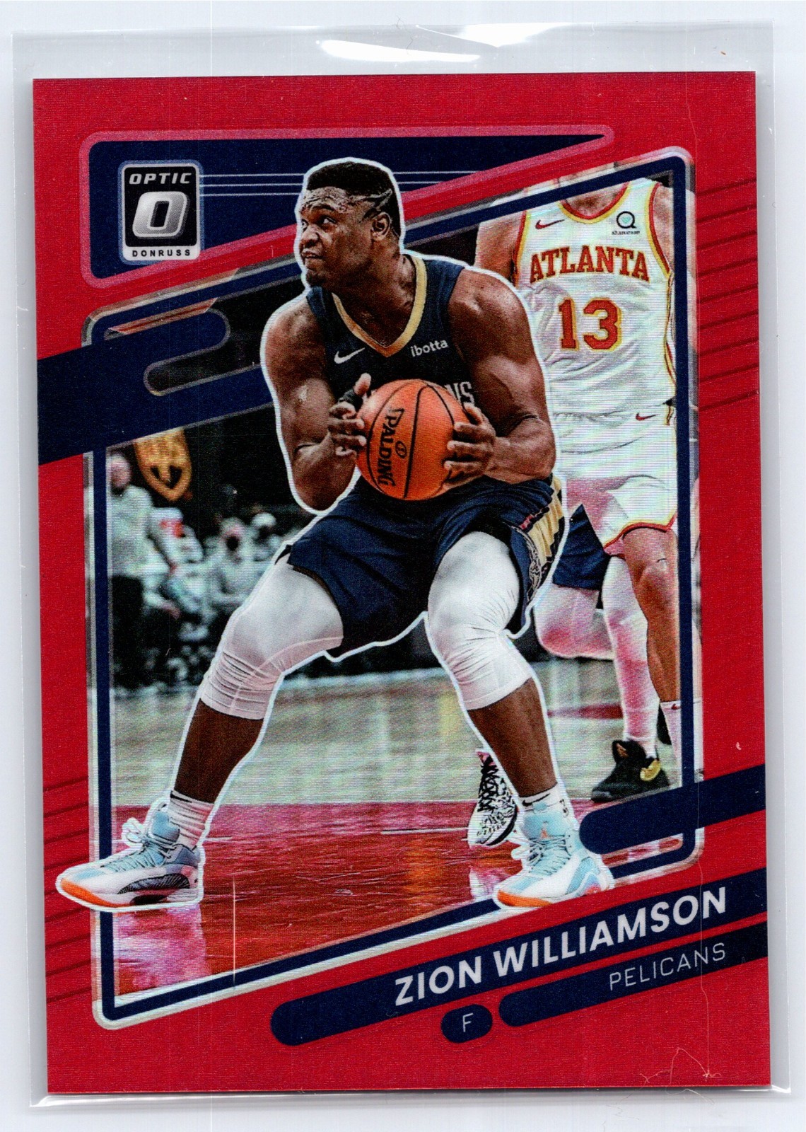 2021-22 Panini Donruss Optic - Zion Williamson Red Prizm #95 68/99
