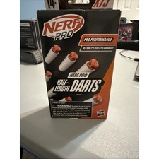 Nerf Pro Half-Length Darts 75 Count Refill Pack High Velocity F8572 White Orange