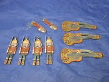 Konvolut Zinnfiguren Christbaumschmuck Weihnachten Anhänger aus Zinn