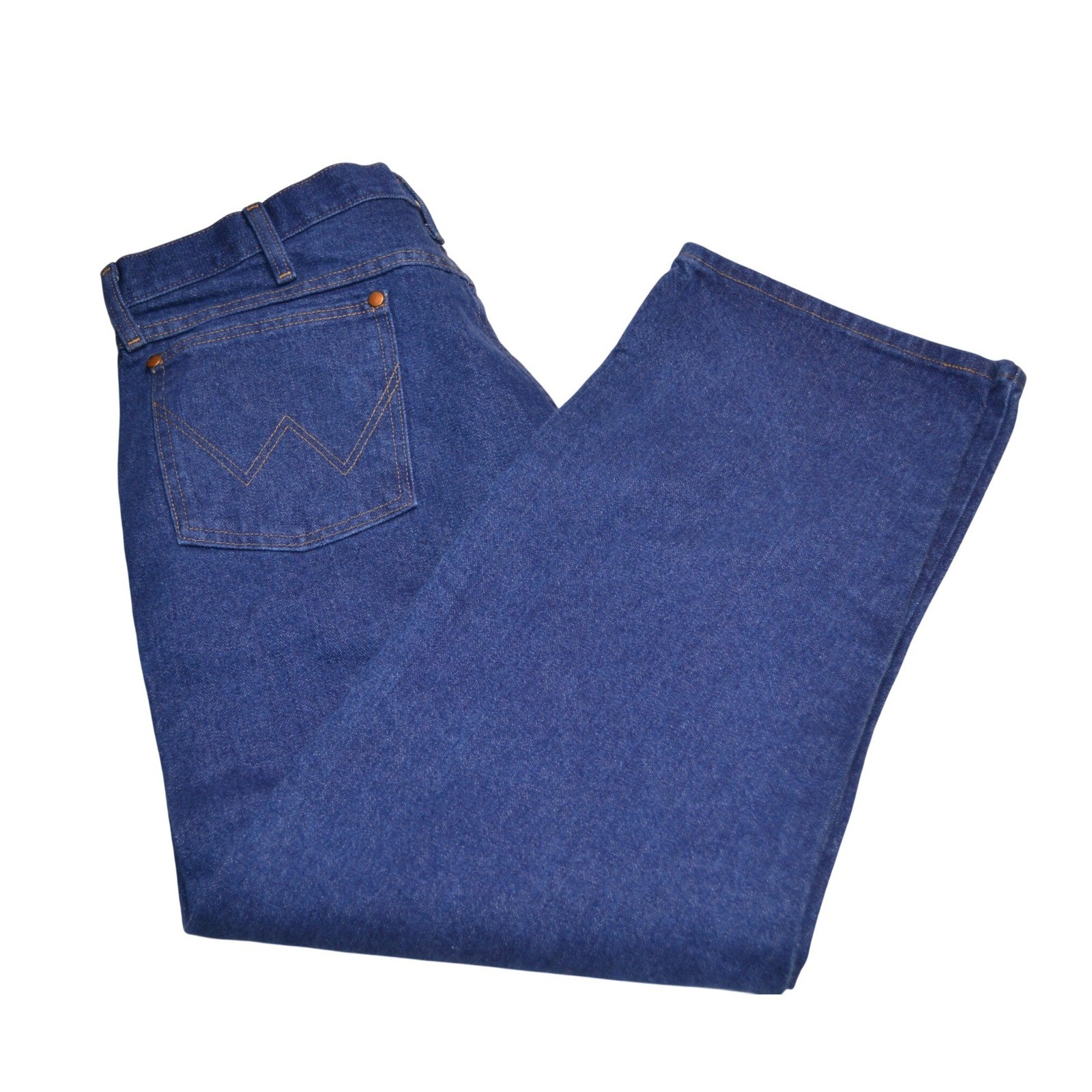 Mens 38x30 Blue Denim Straight Leg Casual