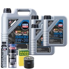 Motoröl 5W30 LIQUI MOLY Top Tec 4600 8L +MANN Ölfilter +Spülung +Cera Tec