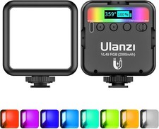 VL49 RGB Video Lights, LED Camera Light 360  Full Color Portable Photography