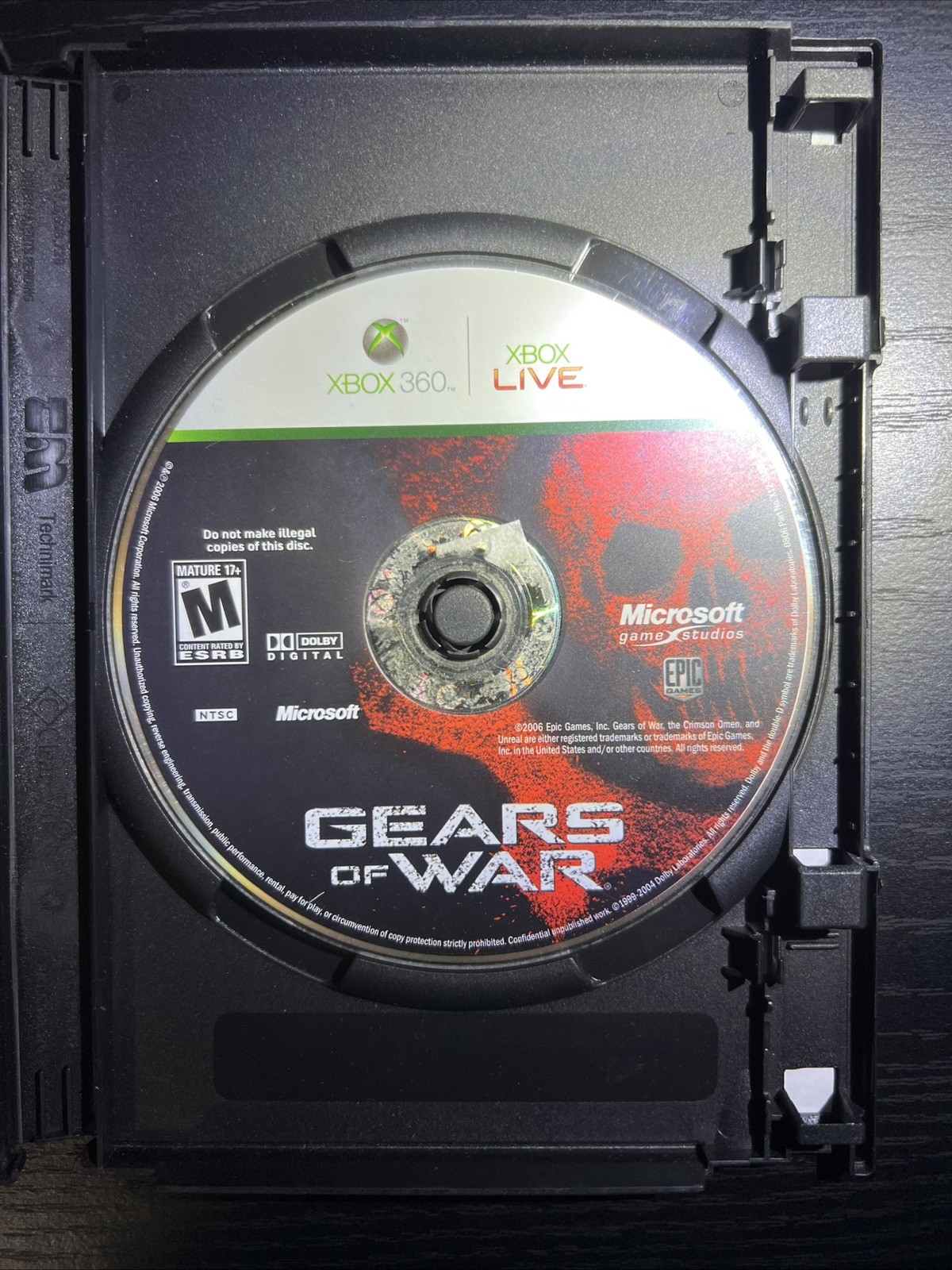 Gears of War (Microsoft Xbox 360, 2006) Disc only Tested