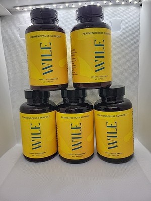 5x Wile Women's Perimenopause Support Herbal Supplement 60 Capsules Each Office