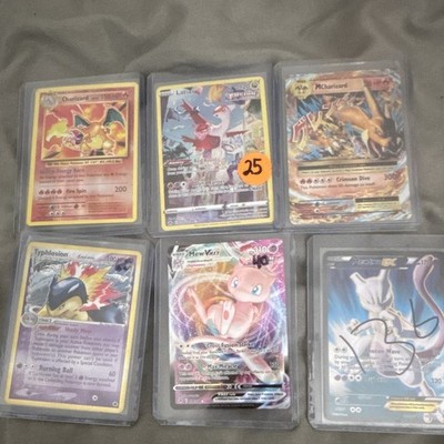 Pokémon TCG Fusion Strike 6-Card Holo Full Art Lot - Charizard, Mew VMAX