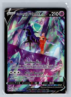 TG17/TG30 Shadow Rider Calyrex V || Holo || NM