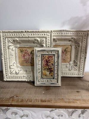 Collection Of Shabby Chic and Vintage Inspired Wall Art Pieces Notably Featuring