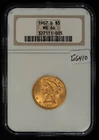 1907-D G$5 Liberty Head Gold Half Eagle - NGC MS 64 - SKU-G6410