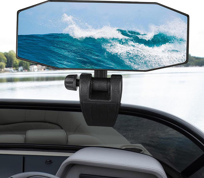 Boat Mirror Rear View Pontoon Mirror for Marine Ski Water Skiing Surfing,4.7'' X