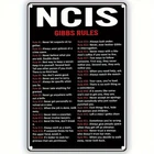 NCIS Gibbs Rules A Vintage Style Tin Metal Signs Home Décor 8x12