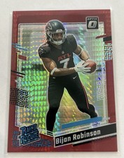 2023 Donruss Optic Red Hyper Prizm Bijan Robinson #206 RC Color Match!