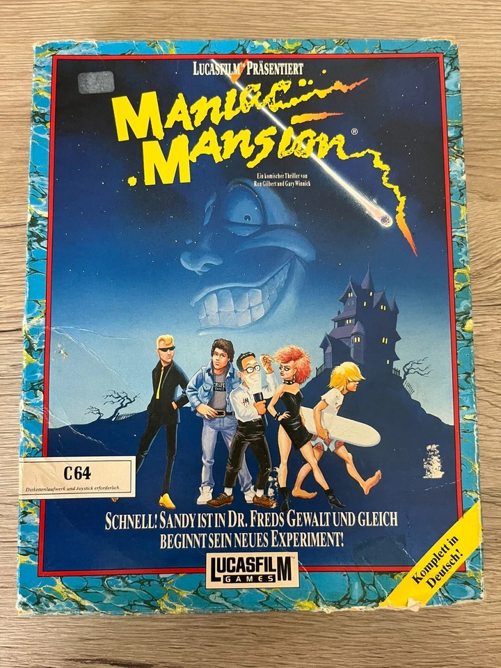 Maniac Mansion für Commodore 64 (C64) mit OVP und Anleitung - Bild 2 von 4