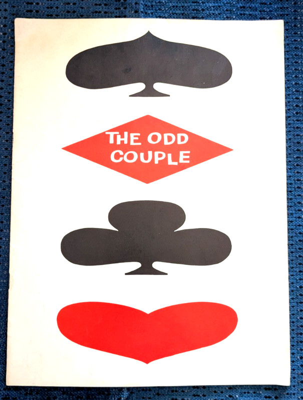 VTG The Odd Couple Theatre Program 1966-67 Chicago tour Dan Dailey/Elliott Reid