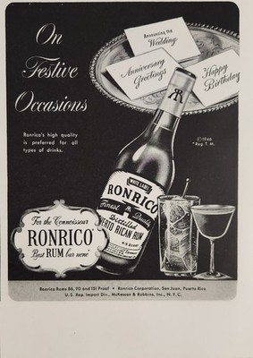 1946 Print Ad Ronrico Distilled Puerto Rican Rums Best Bar None San Juan,PR