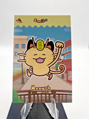 Meowth #52 - Cracked Ice Holo - Smile Card Database- Pokemon