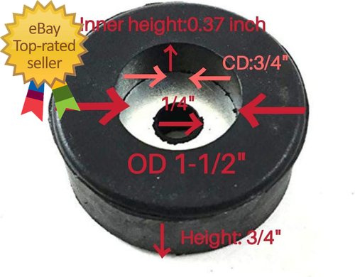 Air Compressor Rubber Feet Foot Mount Vibration Pads Set of 4 - Picture 2 of 4