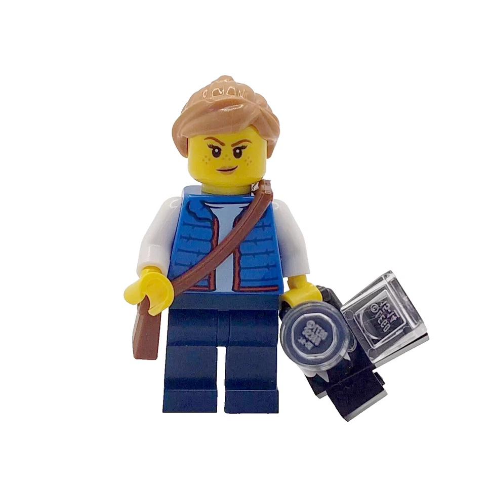 Original LEGO Fotógrafo Regalo Mujer Minifigura Cámara Observador de Pájaros Día de la Madre Foto 3 de 4