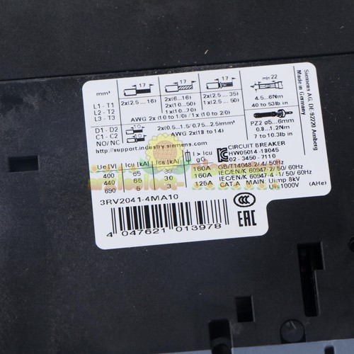 ONE SIEMENS circuit breaker 3RV2041-4MA10 NEW - Picture 10 of 13