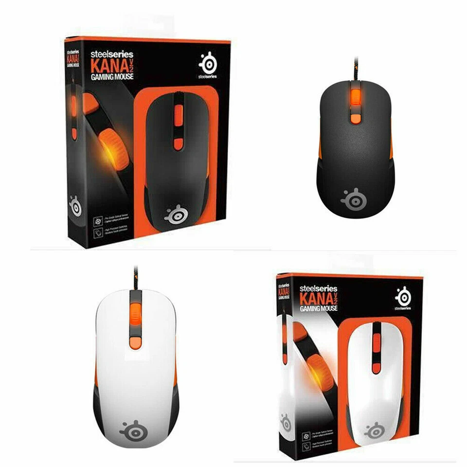 steelseries kana v2 ergonomic photoelectric wired gaming mouse cpi switch - Image 2 of 2