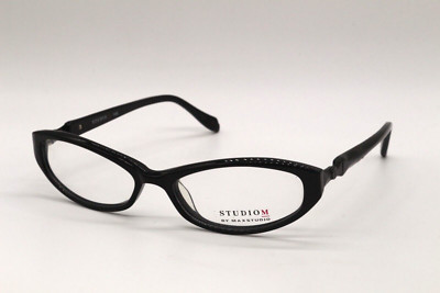 NEW STUDIOM BY MAXSTUDIO 110Z 021 BLACK AUTHENTIC EYEGLASSES 53-18