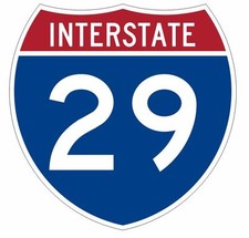 Interstate 29 Sticker Decal R899 Highway Sign